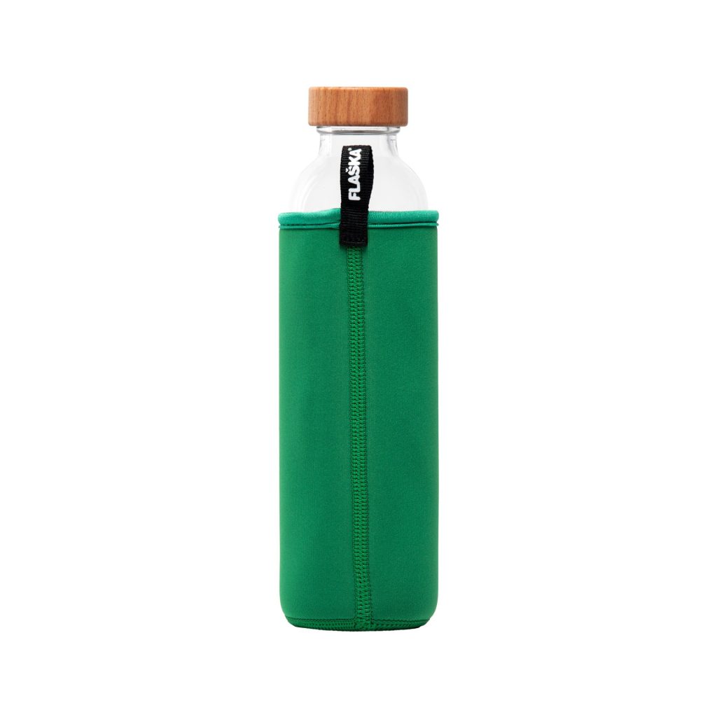 Eco friendly water bottle with Evergreen sleeve