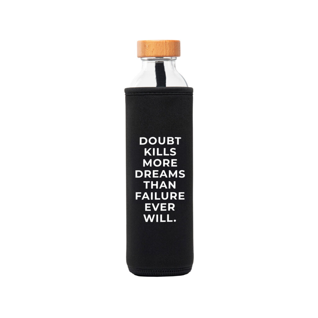 Black neoprene with personal motivation